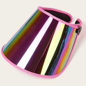 Pink sun visor UV face shield super stylish!